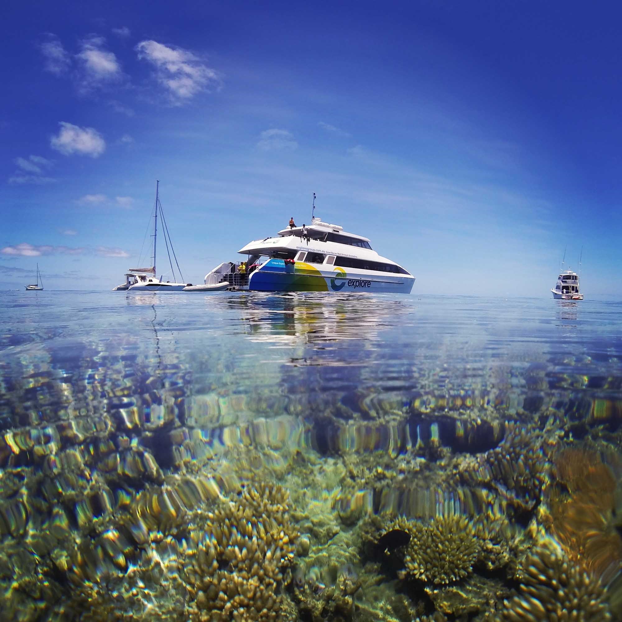 Great Barrier Reef boat ride on Hamilton Island