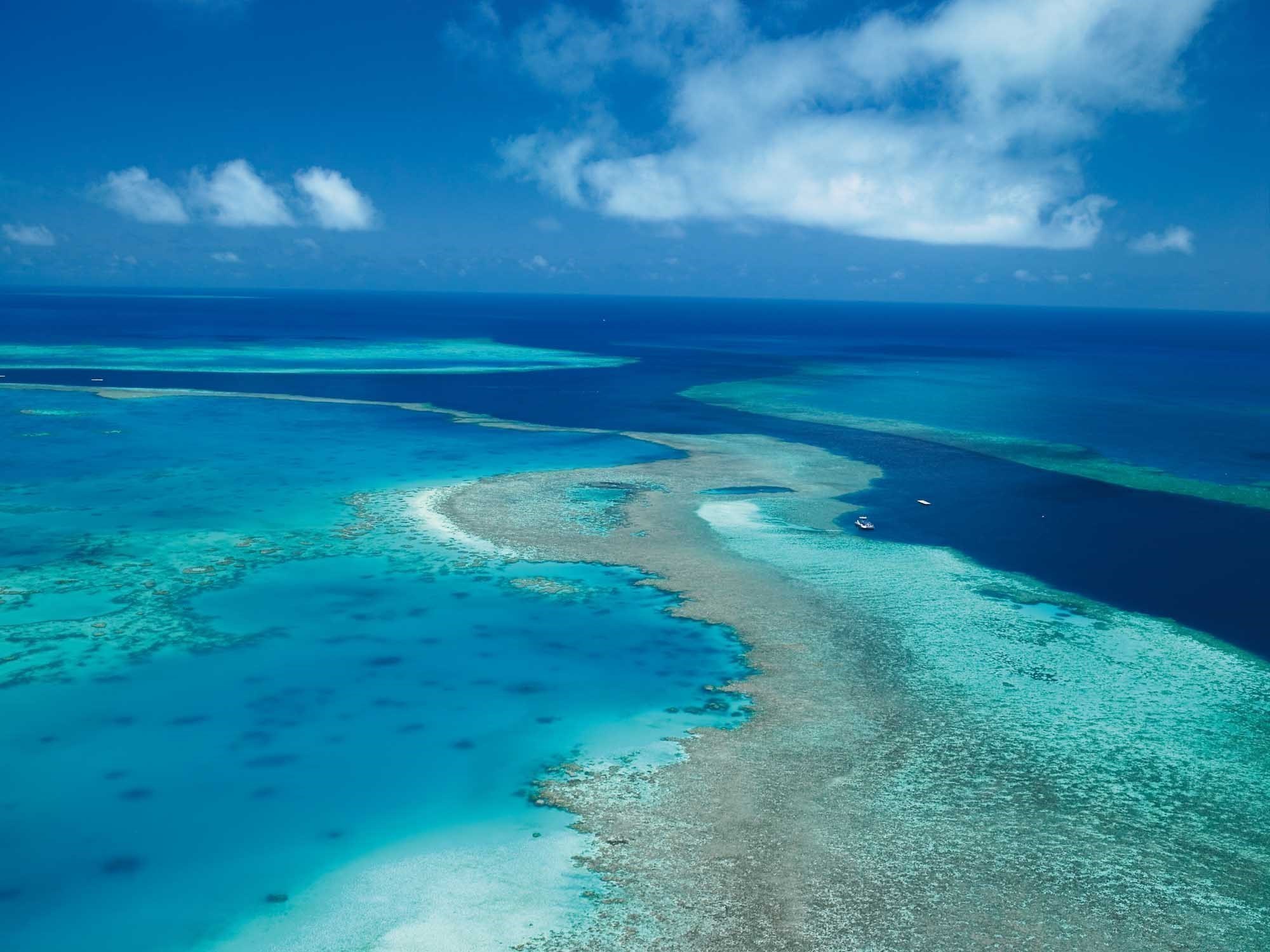 Explore the Great Barrier Reef by air - Hamilton Island family holidays